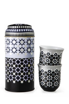 Kaokab Tin Box With Cups, Set of Two